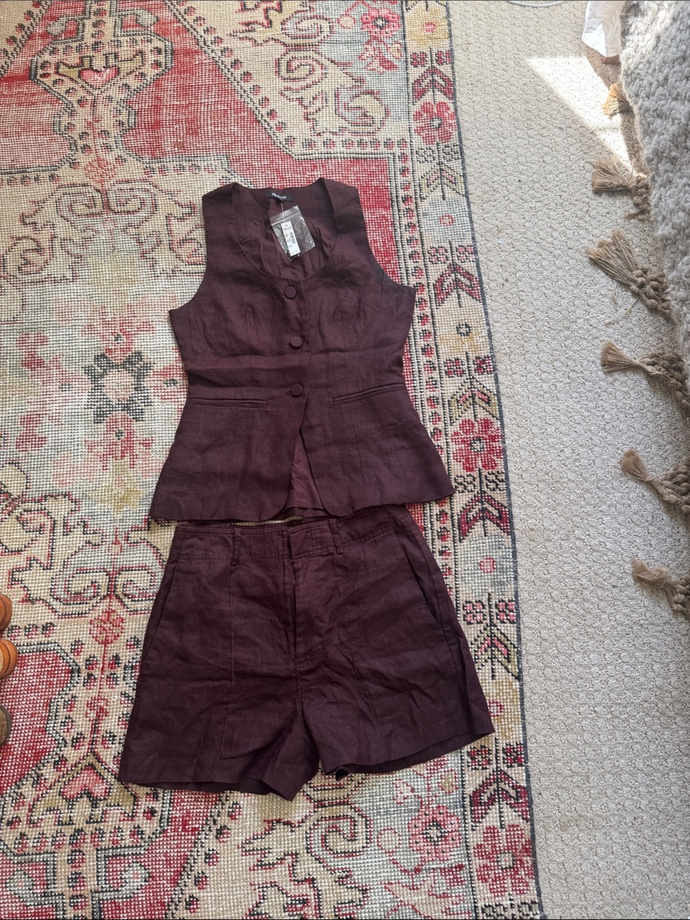 Brown linen set